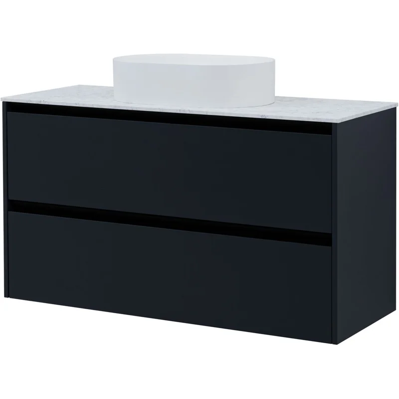 Тумба под раковину Allen Brau Activity 120 1.34007.AM антрацит матовый/черный браш