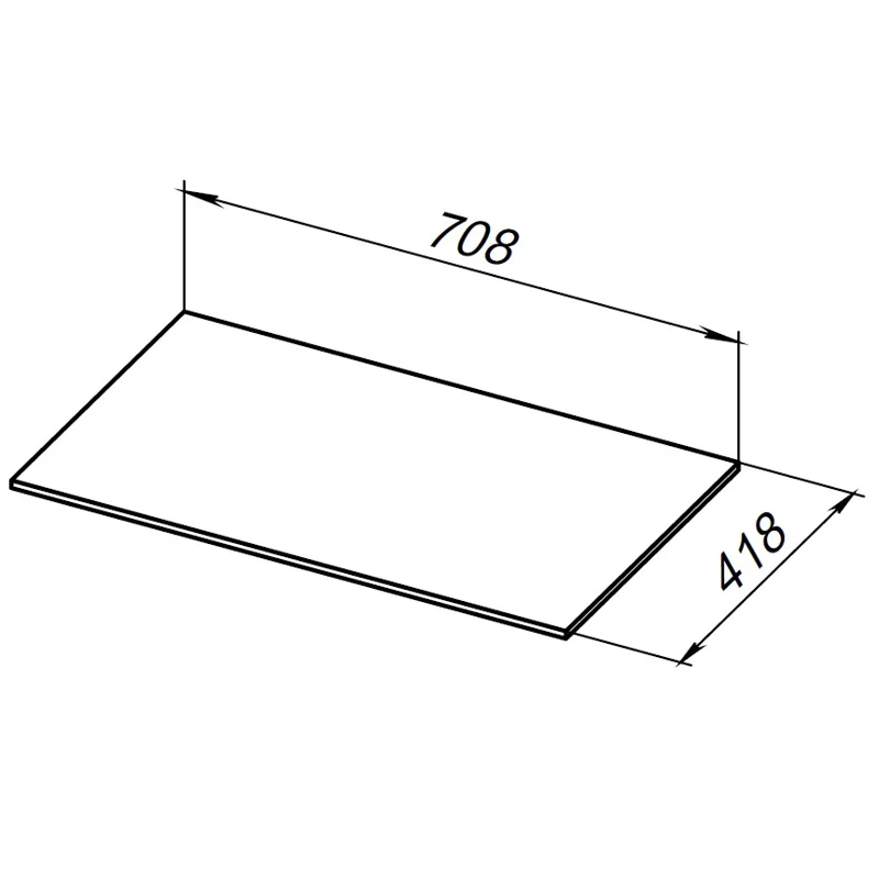 Столешница Allen Brau Liberty 75 1.330011.B-S бежевый структ