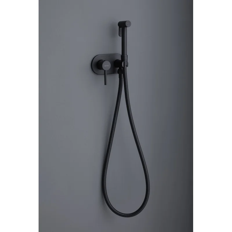 Смеситель с гигиеническим душем Allen Brau Priority 5.31005-31 (с внутренней частью) черный матовый