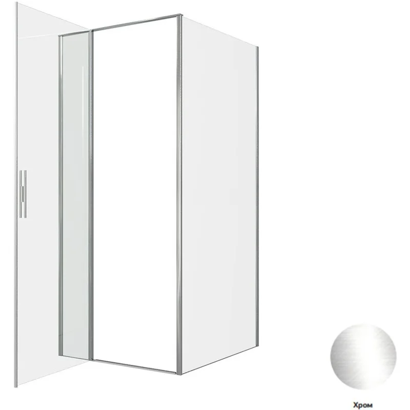 Душевой уголок Allen Brau Priority 90x100 3.31025.00 + 3.31046.00 хром