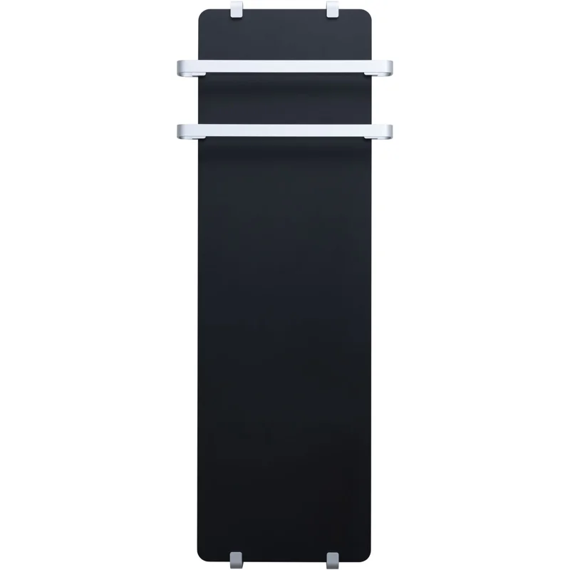 Полотенцесушитель электрический Allen Brau Infinity 120x44 с рейлингом 2.0 и креплением, серебро браш