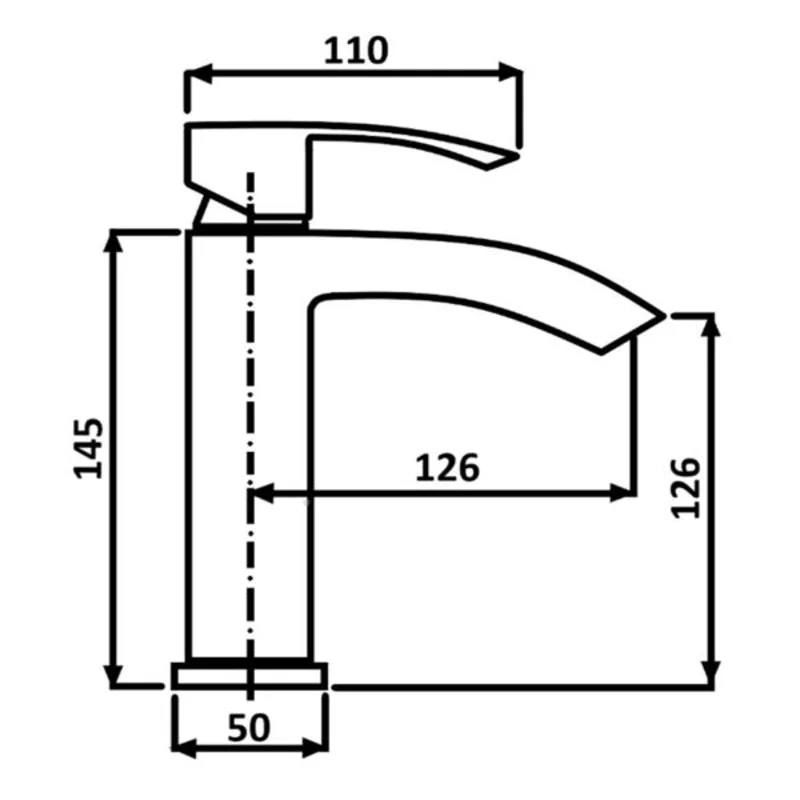 Смеситель для раковины  ALMAes TVZ-0902 черный 