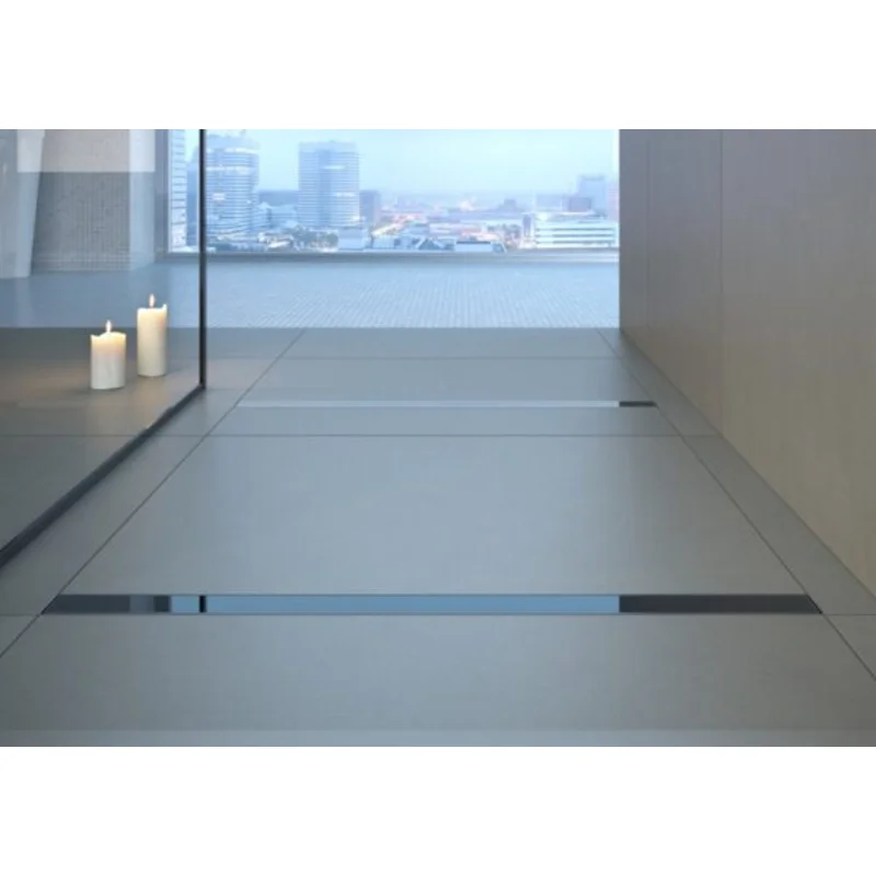 Душевой трап Laguna черное стекло 800 мм