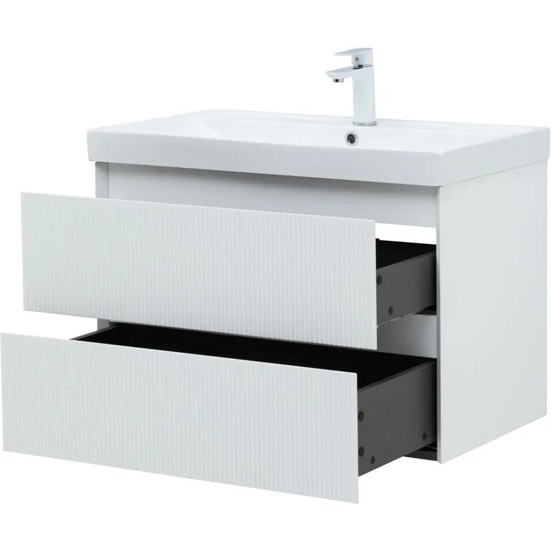 Тумба под раковину Aquanet Альтера 80 белый матовый