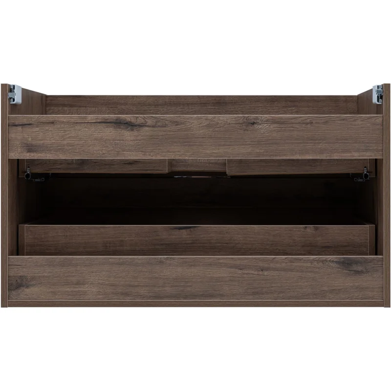 Тумба под раковину Aquanet Алвита New 90 2 ящика, дуб веллингтон табак