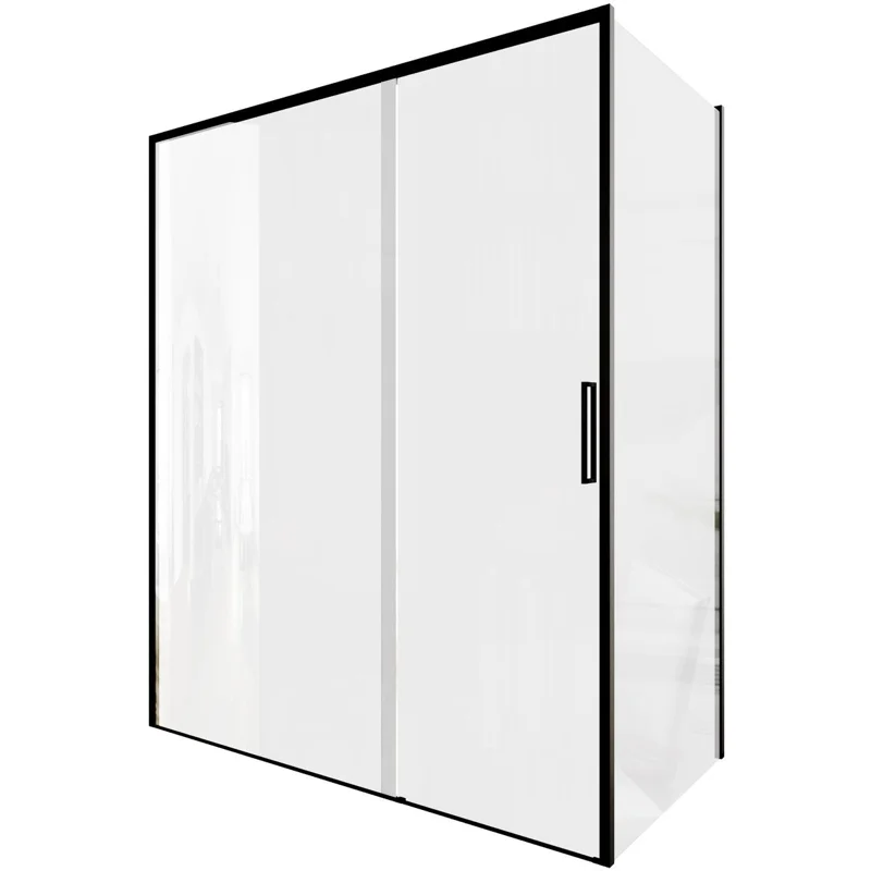 Душевой уголок Aquanet Pleasure Evo 160x90 AE65-160x90-BT профиль черный, прозрачное стекло