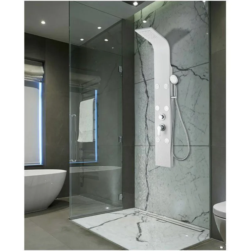 Душевая панель Galaxy White с гидромассажем