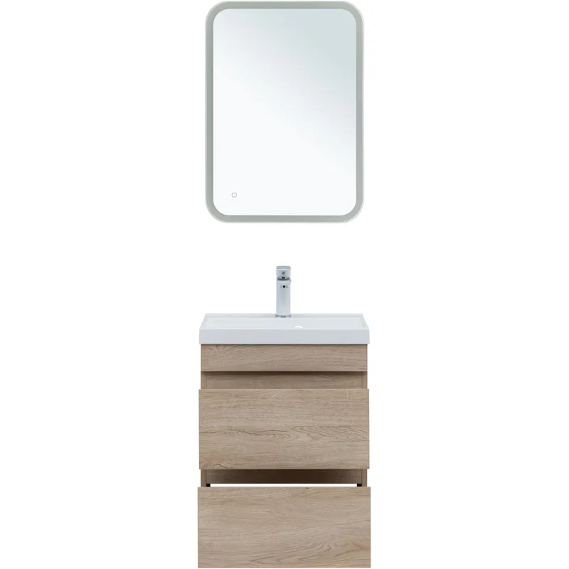 Тумба под раковину Aquanet Нота New 50 дуб светлый