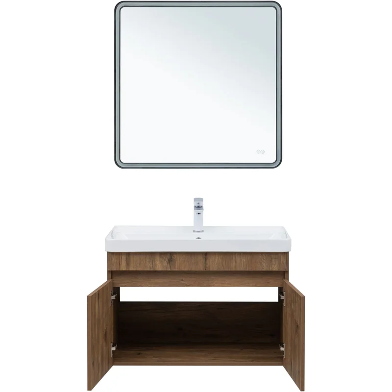 Тумба под раковину Aquanet Оптима 80 дуб рустикальный 