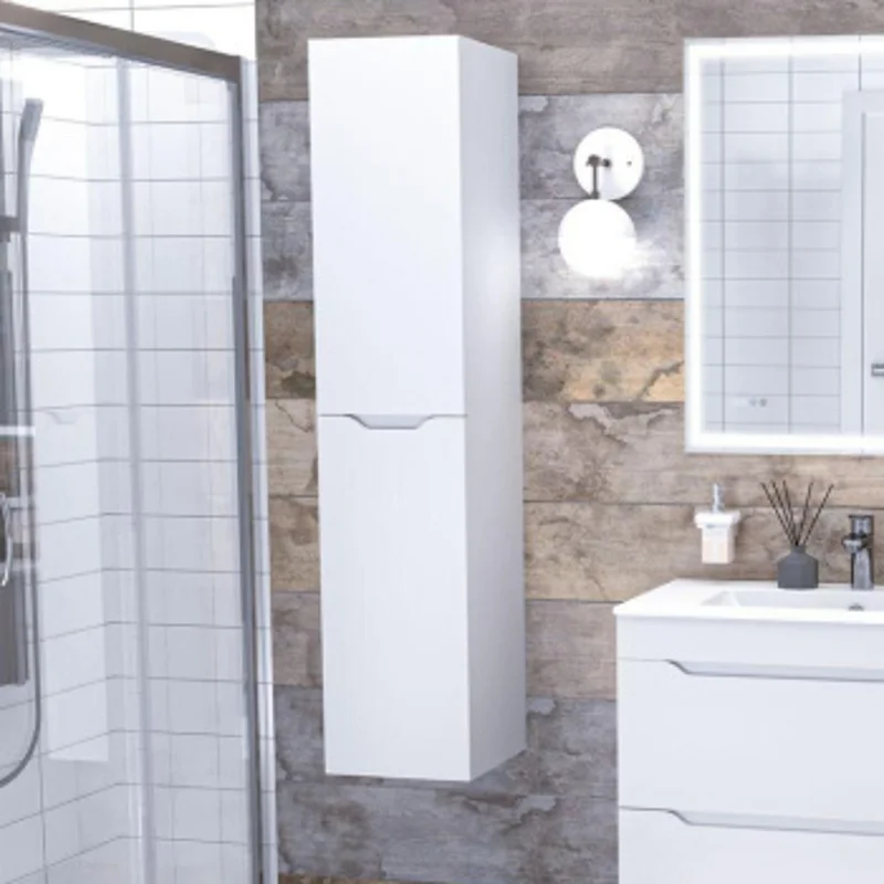 Пенал Aquanet Практика 30 белый матовый Пенал Aquanet Практика 30 белый матовый