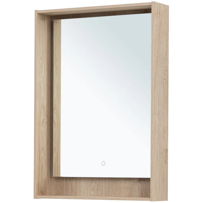 Зеркало Aquanet Милан 60 дуб светлый