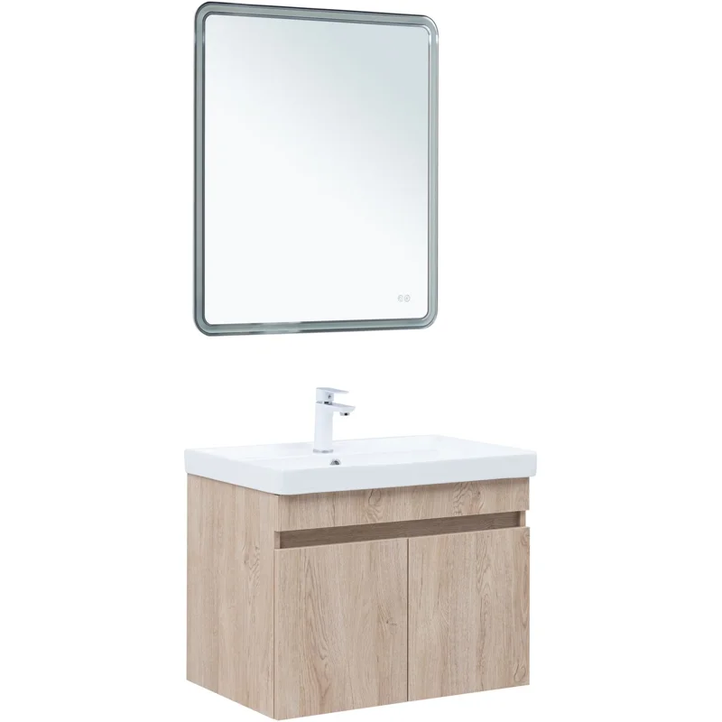 Тумба под раковину Aquanet Оптима 70 дуб светлый