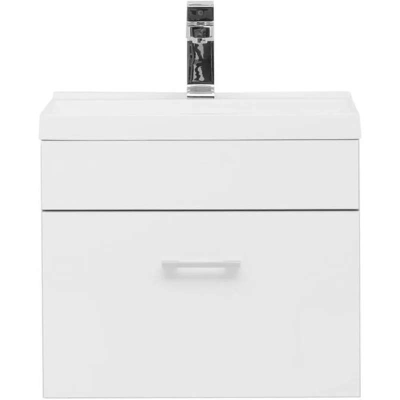 Тумба с раковиной Aquanet Верона 50 белый (подвесная 1 ящик)