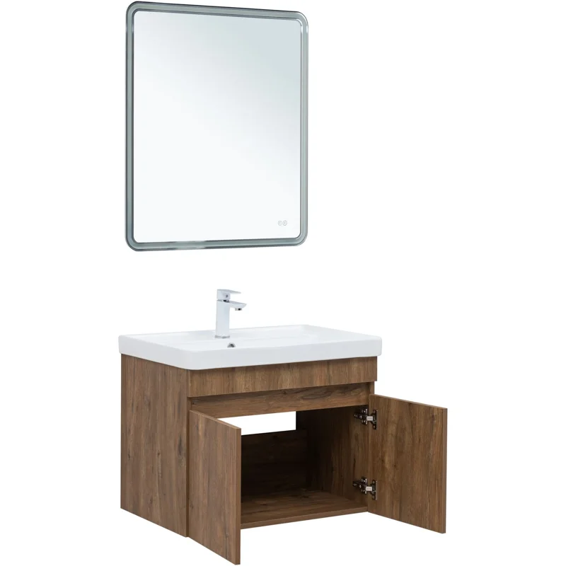 Тумба под раковину Aquanet Оптима 70 дуб рустикальный 