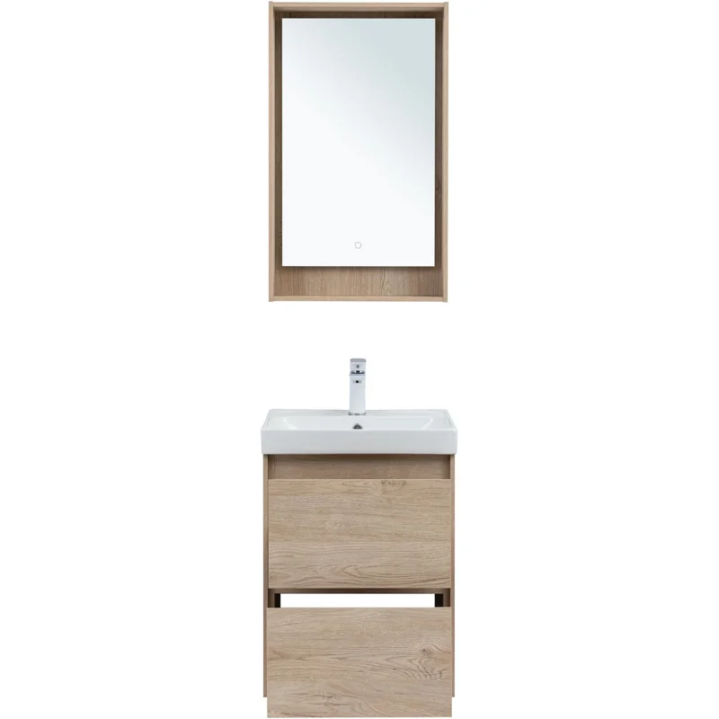 Тумба под раковину Aquanet Милан 50 дуб светлый