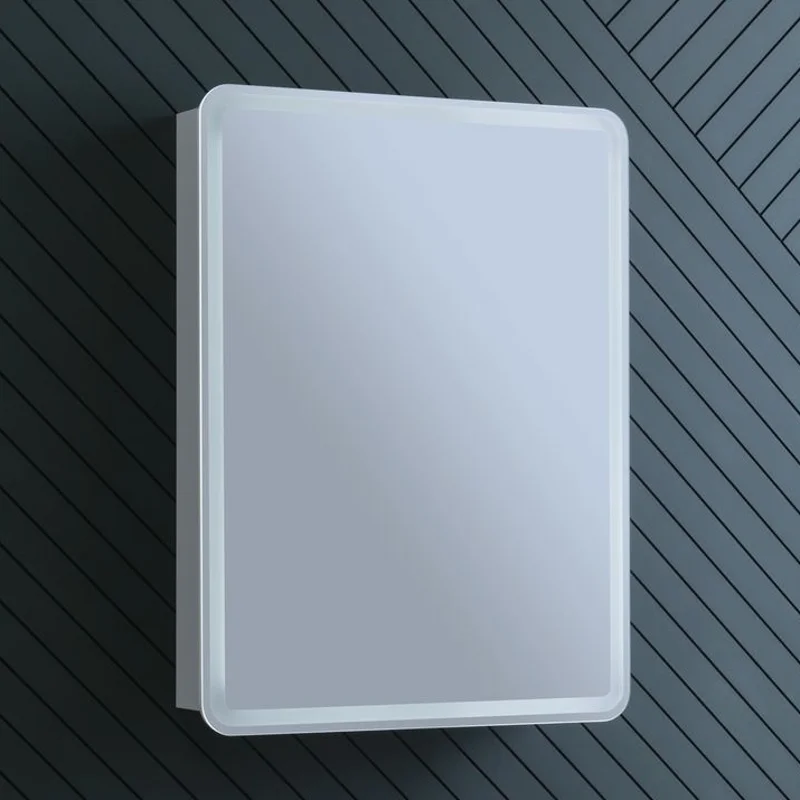 Зеркальный шкаф Aquanet Оптима 60 с LED подсветкой