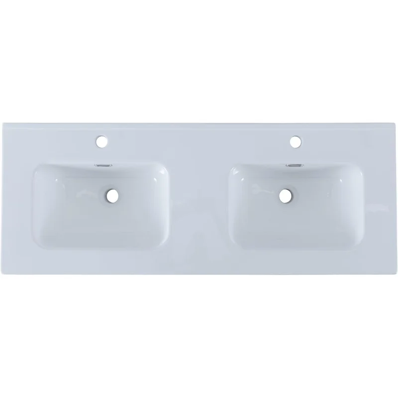 Раковина Aquanet Flat 120 (двойная) белая