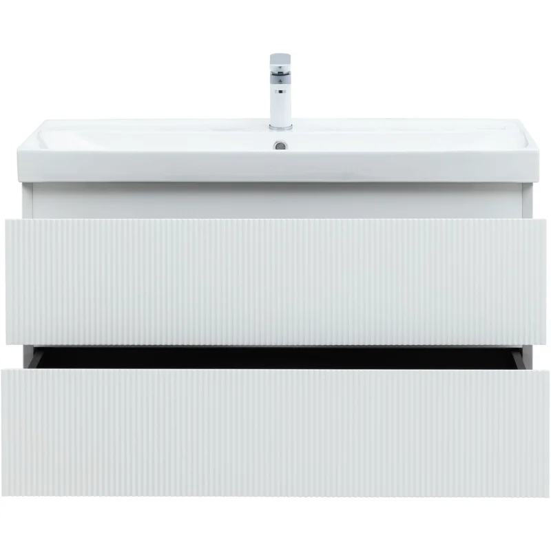 Тумба под раковину Aquanet Альтера 100 белый матовый