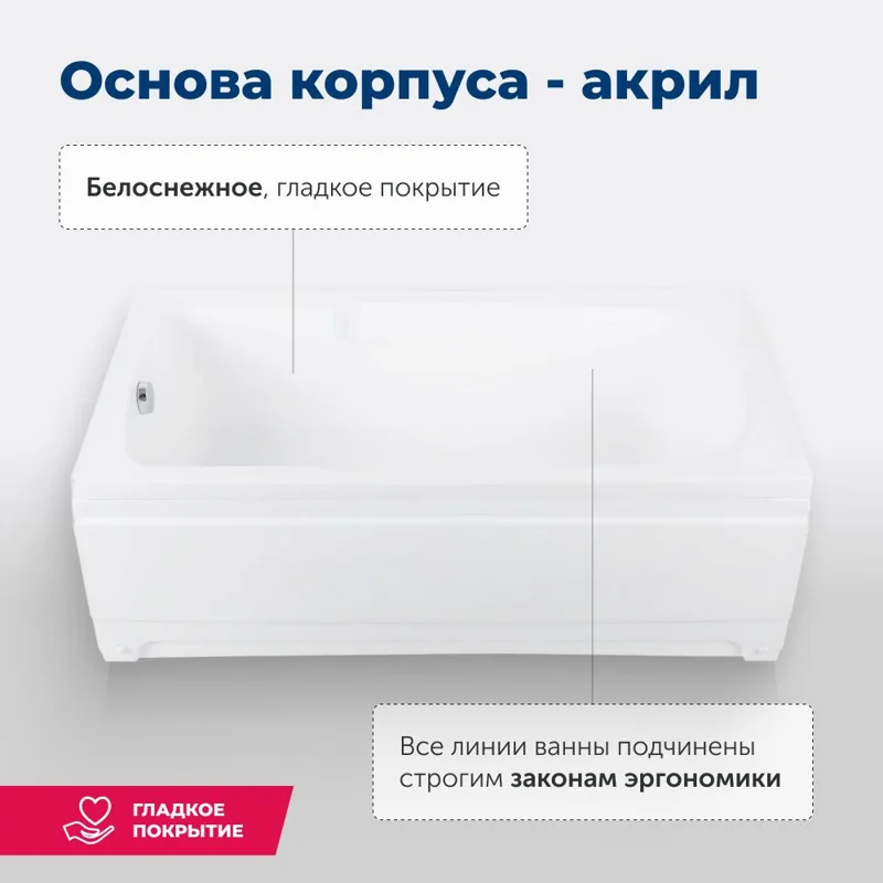 Акриловая ванна Aquanet Extra 150x70 (с каркасом)