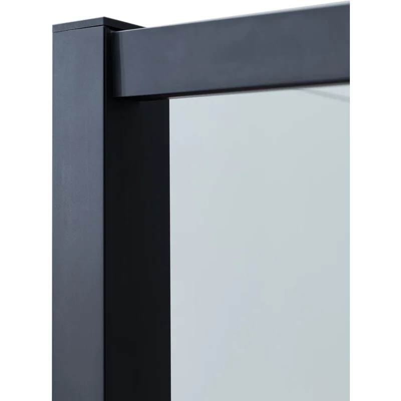 Боковая стенка Aquanet Pleasure Evo 800 AE65-F80-BT профиль черный, прозрачное стекло