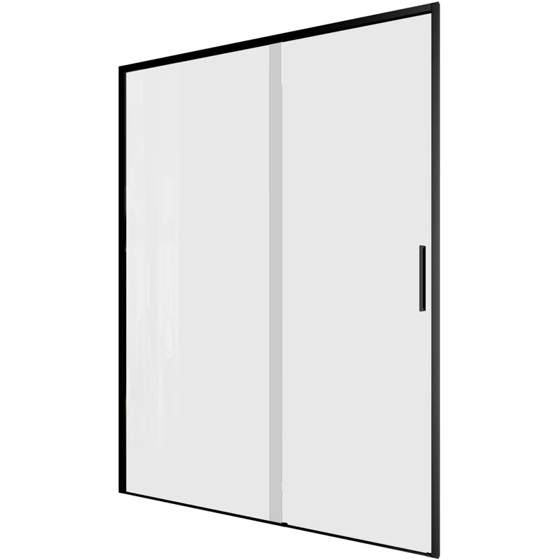 Душевая дверь Aquanet Pleasure Evo 140 AE65-N140-BT профиль черный, прозрачное стекло