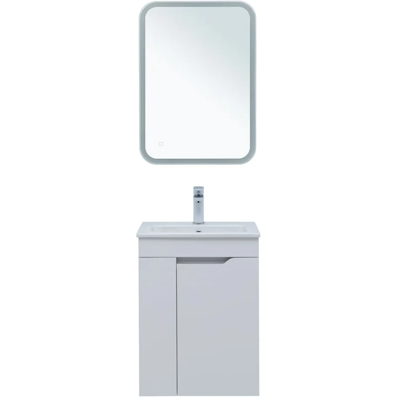 Тумба под раковину Aquanet Практика 50 белый матовый