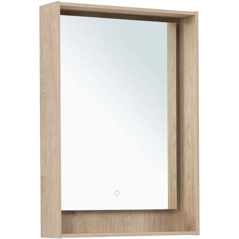 Зеркало Aquanet Милан 60 дуб светлый