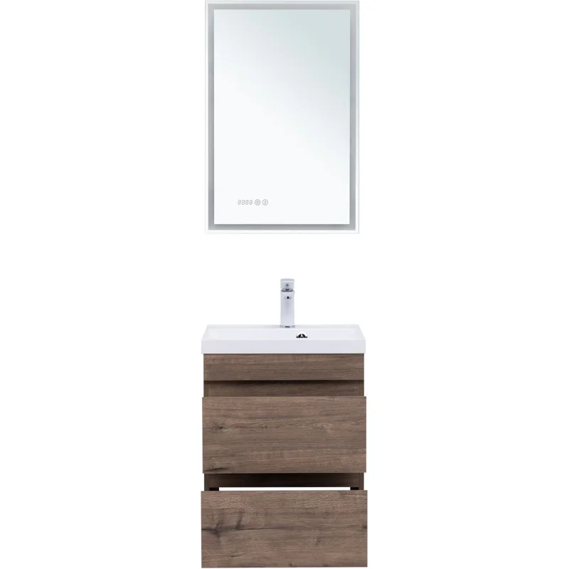 Тумба под раковину Aquanet Нота New 50 дуб веллингтон табак