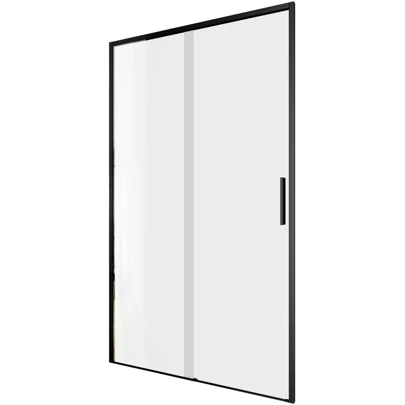 Душевая дверь Aquanet Pleasure Evo 110 AE65-N110-BT профиль черный, прозрачное стекло