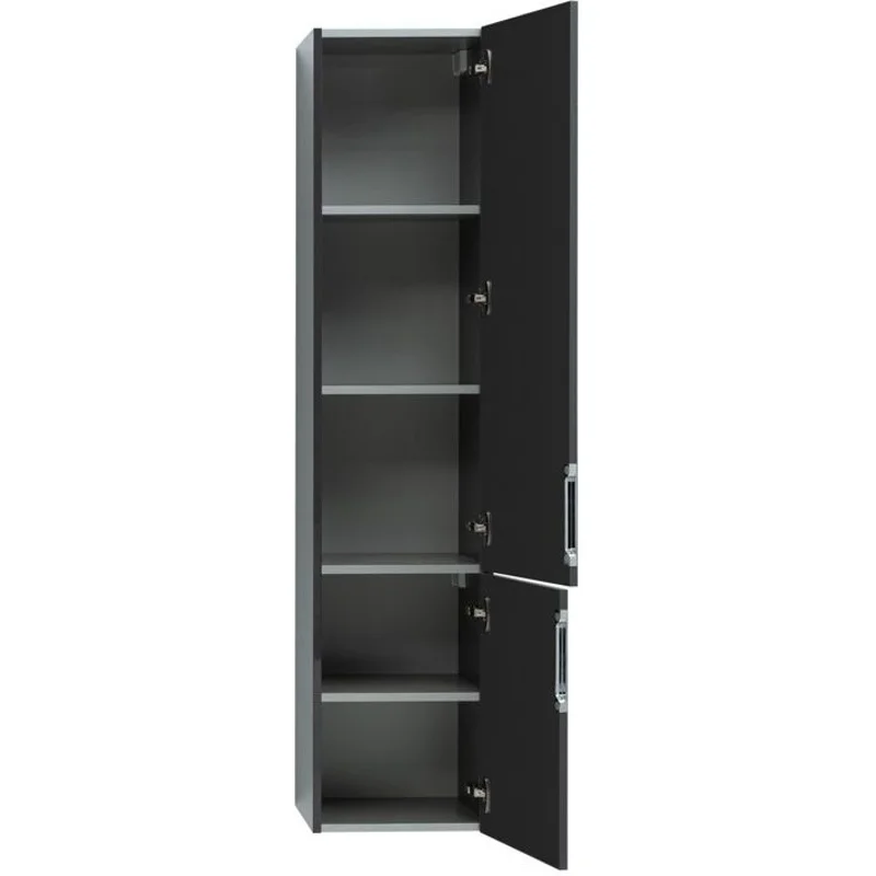 Шкаф-пенал Aquanet Алвита 35 серый антрацит