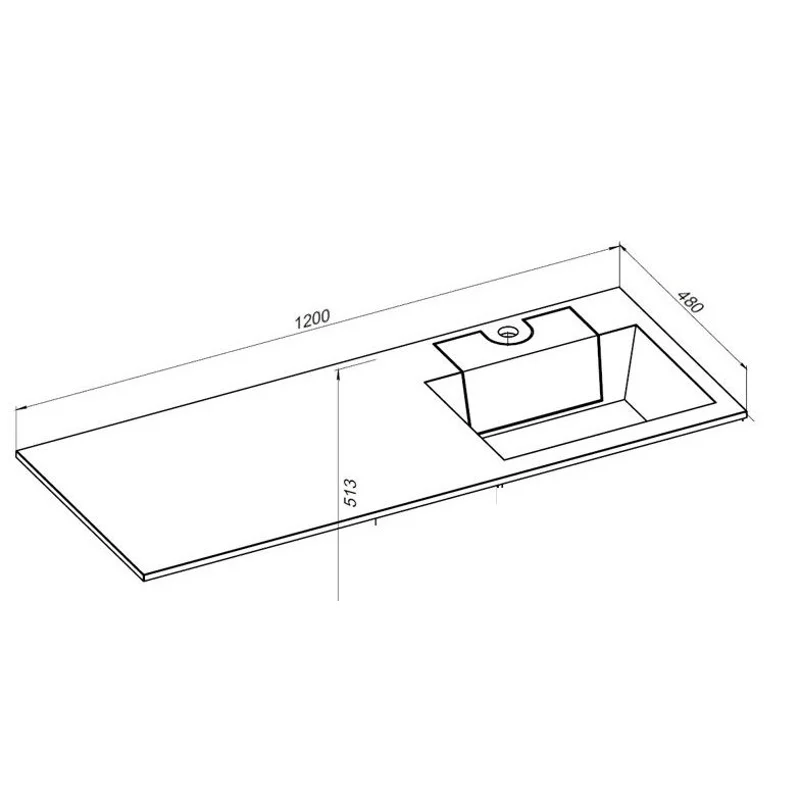 Раковина Aquanet Фортуна 120 R