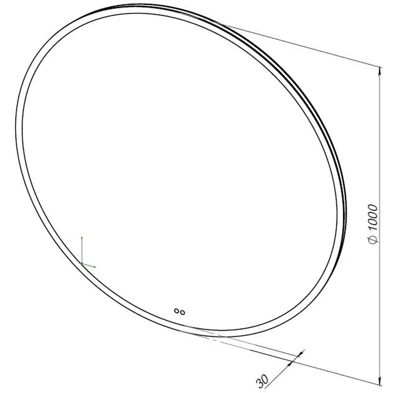 Зеркало Aquanet Арт 100 RGB LED