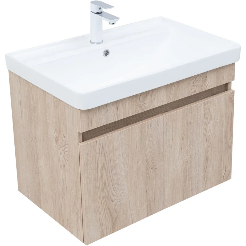 Тумба под раковину Aquanet Оптима 70 дуб светлый