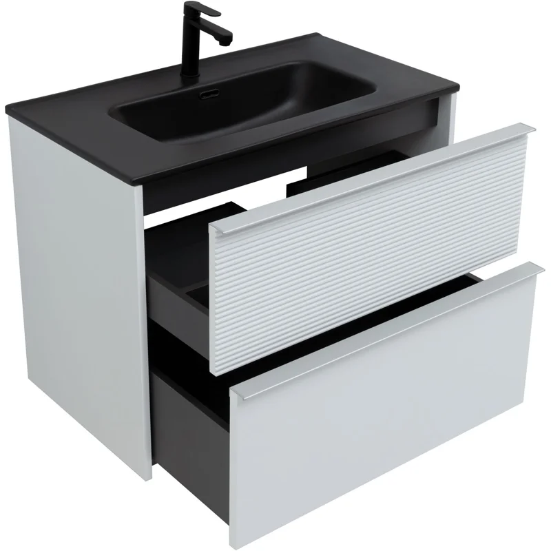 Тумба под раковину Aquanet Вита 80 белый матовый