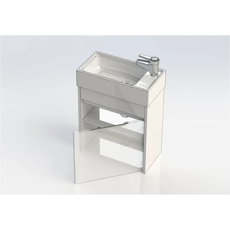 Тумба с раковиной Aquanet Лидс 50 эвкалипт мистери