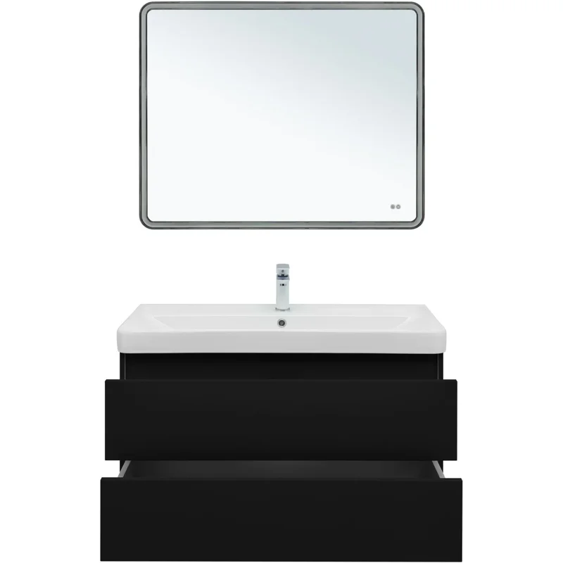 Тумба под раковину Aquanet Вега 2.0 100 черный