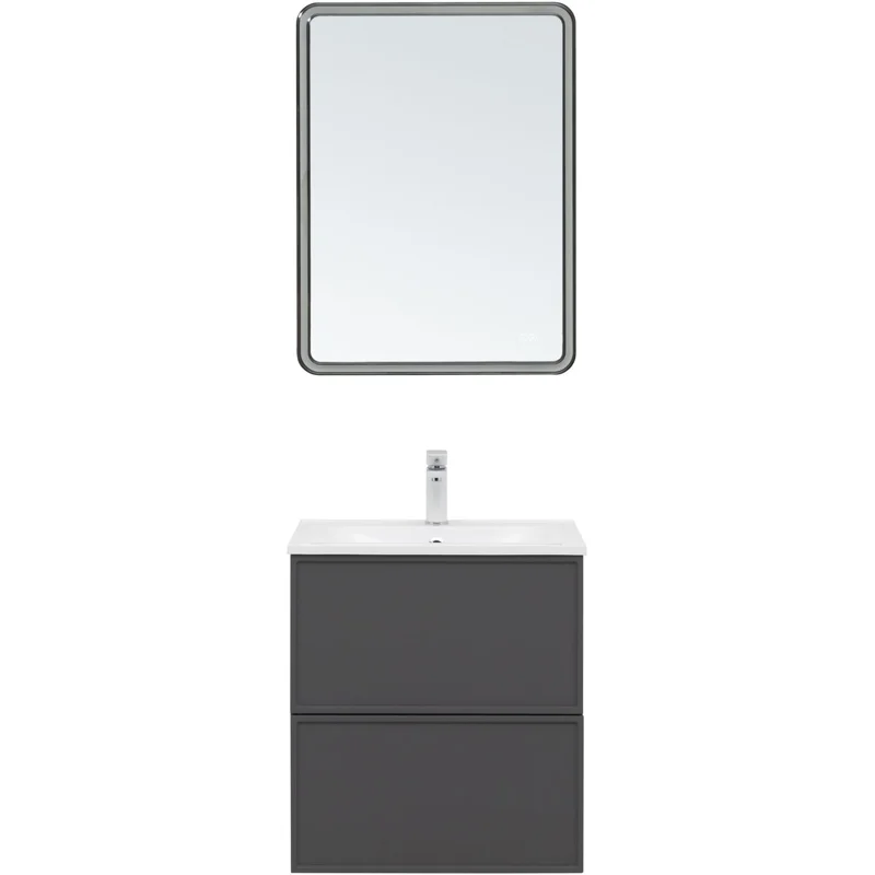 Тумба под раковину Aquanet Арт 60 ясень графит