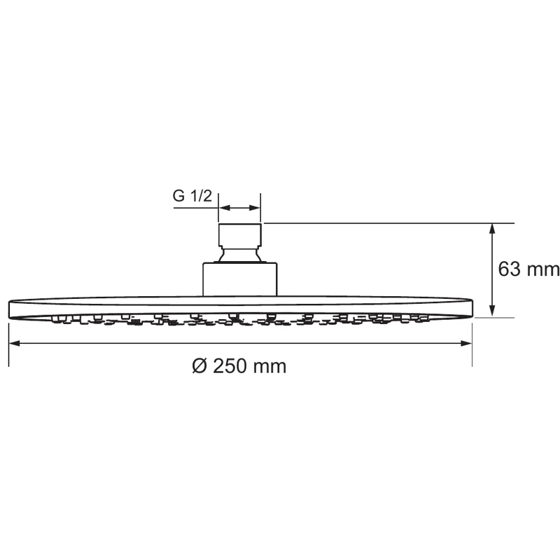 Верхний душ Aquanet Static AF330-84-R250B