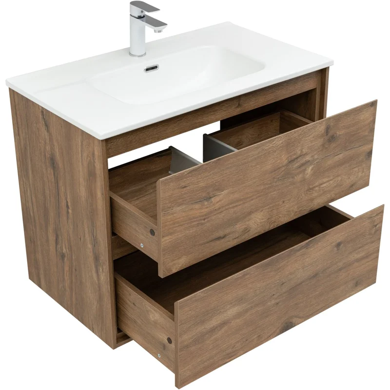 Тумба под раковину Aquanet Милан 80 дуб рустикальный