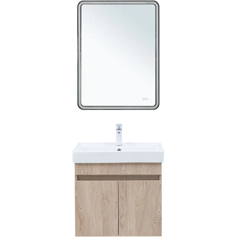 Тумба под раковину Aquanet Оптима 60 дуб светлый