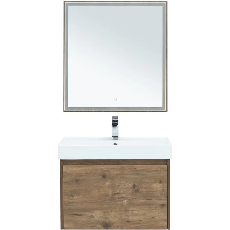 Зеркало Aquanet Nova Lite 75 дуб рустикальный LED