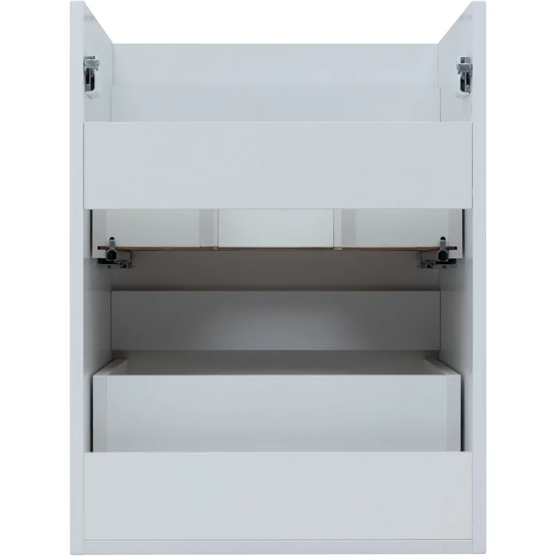 Тумба под раковину Aquanet Практика 50 белый матовый (2 ящика)