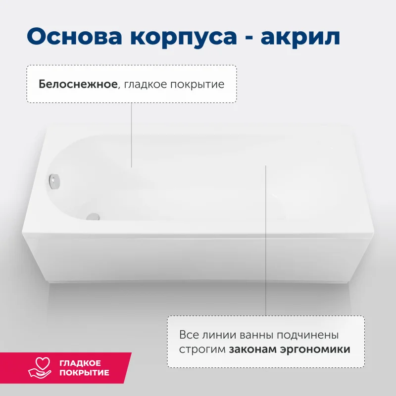 Акриловая ванна Aquanet Lotos 170x70 (с каркасом)