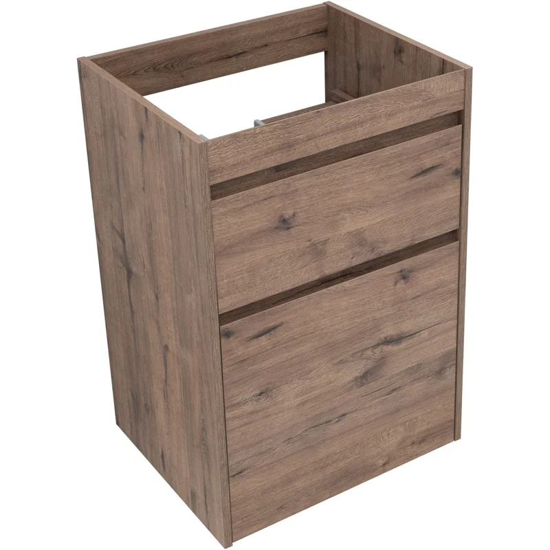Тумба под раковину Aquanet Токио 58 дуб веллингтон (напольная 2 ящика)