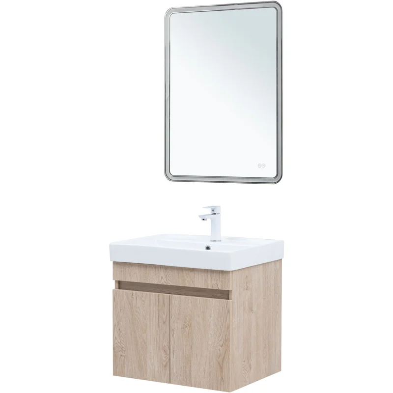 Тумба под раковину Aquanet Оптима 60 дуб светлый