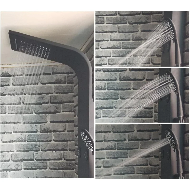 Душевая панель Galaxy Black с гидромассажем