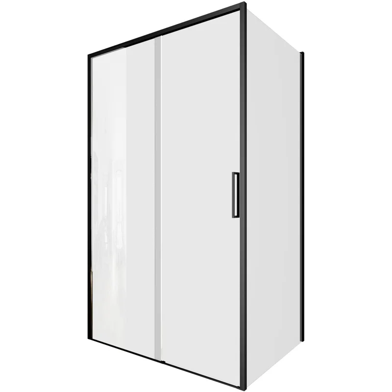 Душевой уголок Aquanet Pleasure Evo 120x90 AE65-120x90-BT профиль черный, прозрачное стекло