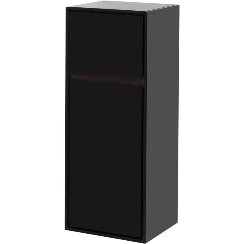 Пенал малый Aquanet Милан 35 черный глянец