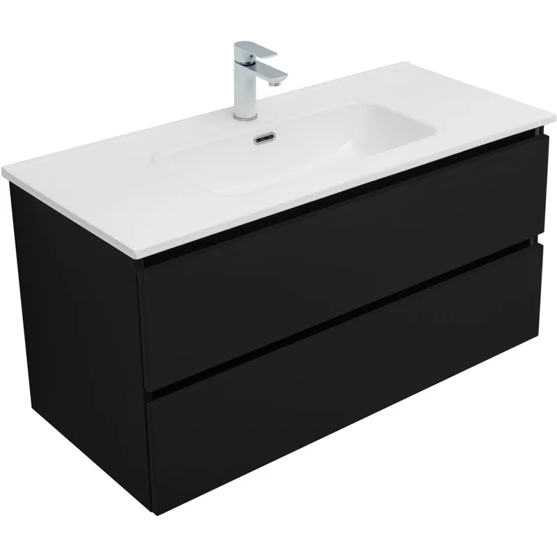 Тумба под раковину Aquanet Вега 2.0 100 черный