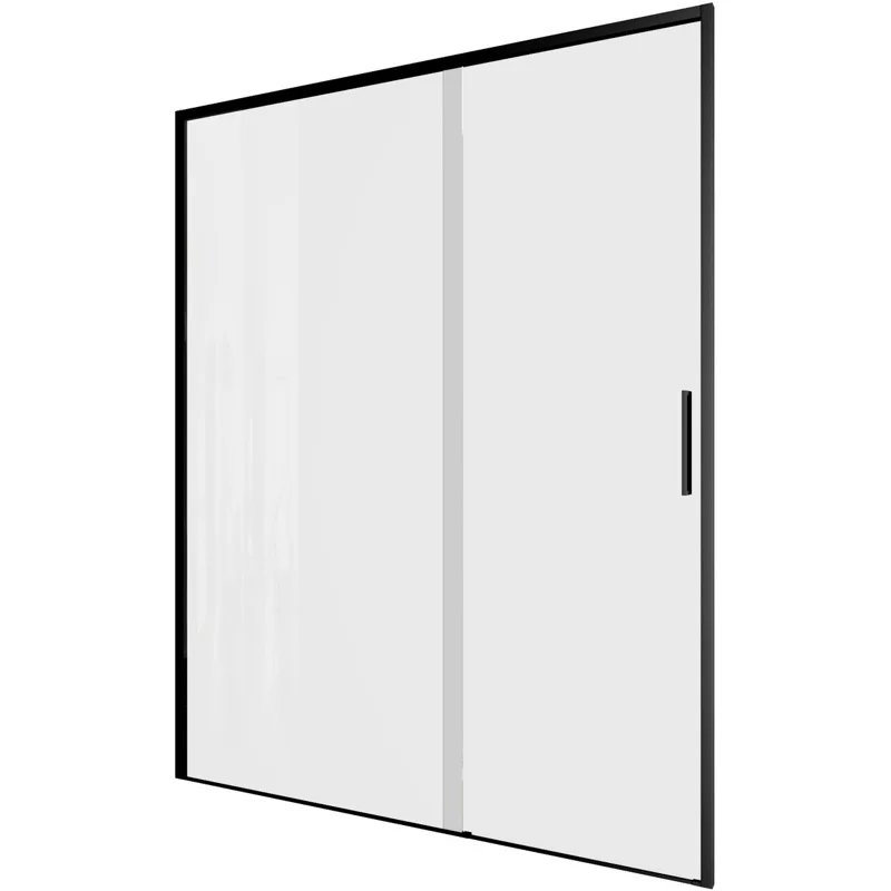 Душевая дверь Aquanet Pleasure Evo 150 AE65-N150-BT профиль черный, прозрачное стекло